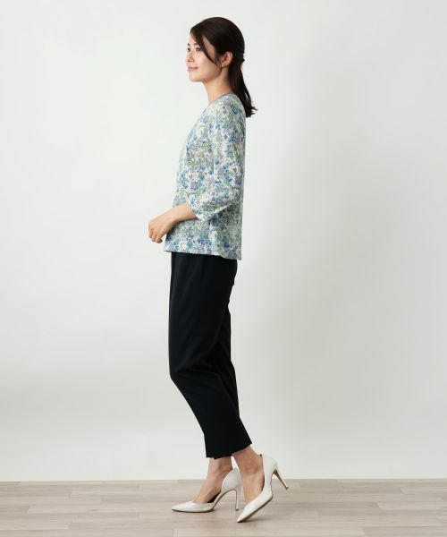 Leilian / レリアン カットソー | 小花柄カットソー【Leilian WHITE LABEL】 | 詳細5