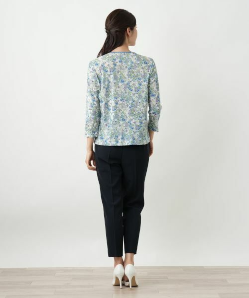 Leilian / レリアン カットソー | 小花柄カットソー【Leilian WHITE LABEL】 | 詳細6