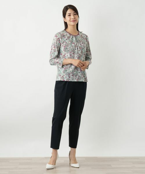 Leilian / レリアン カットソー | 小花柄カットソー【Leilian WHITE LABEL】 | 詳細7
