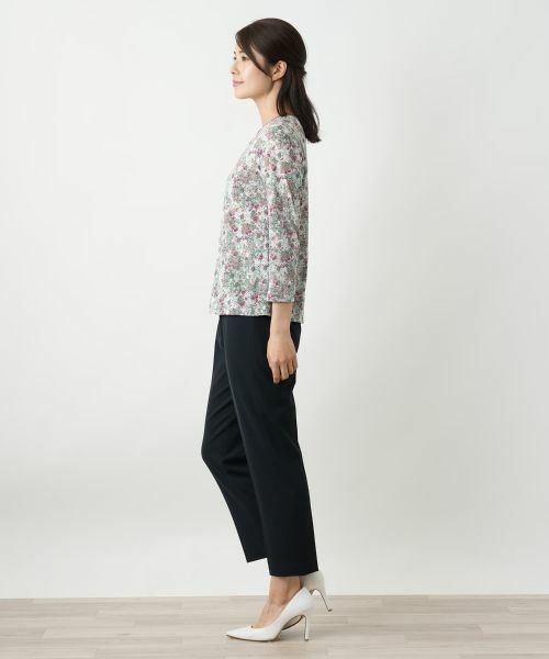 Leilian / レリアン カットソー | 小花柄カットソー【Leilian WHITE LABEL】 | 詳細8