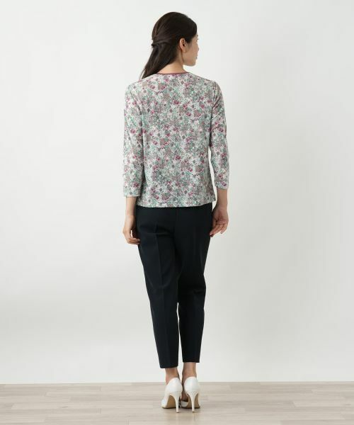 Leilian / レリアン カットソー | 小花柄カットソー【Leilian WHITE LABEL】 | 詳細9