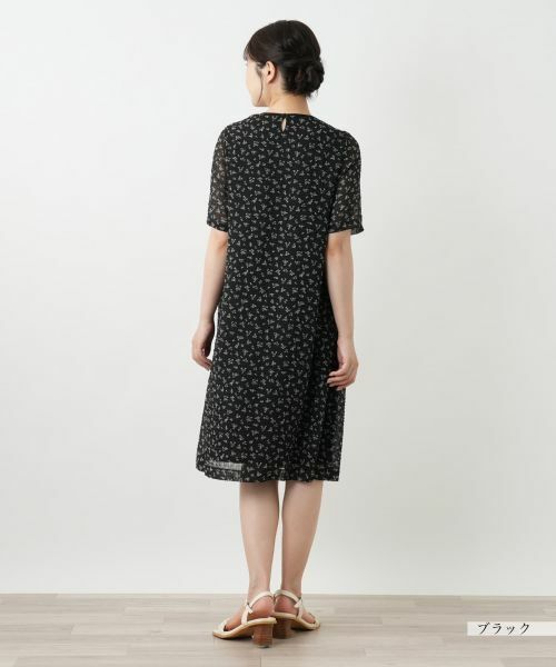 Leilian / レリアン ドレス | プリントギャザーワンピース【Leilian WHITE LABEL】 | 詳細3