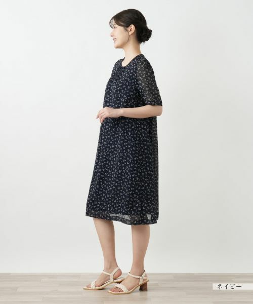 Leilian / レリアン ドレス | プリントギャザーワンピース【Leilian WHITE LABEL】 | 詳細5