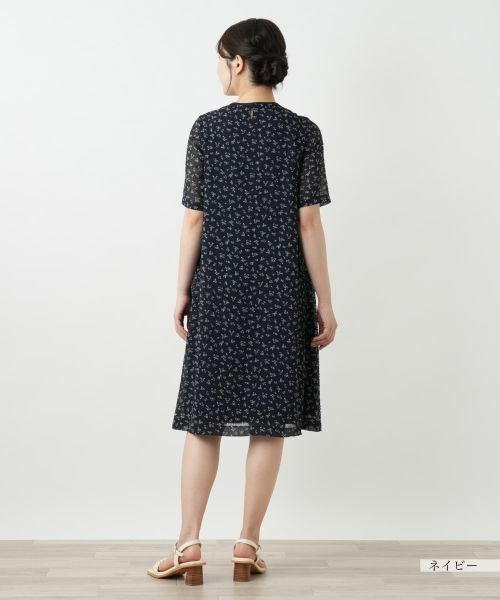 Leilian / レリアン ドレス | プリントギャザーワンピース【Leilian WHITE LABEL】 | 詳細6