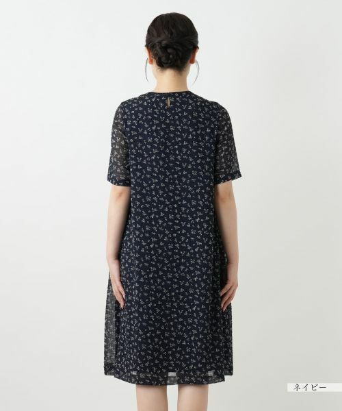 Leilian / レリアン ドレス | プリントギャザーワンピース【Leilian WHITE LABEL】 | 詳細9