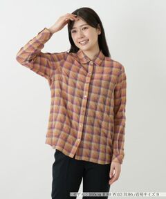 Leilian / レリアン シャツ・ブラウス | チェックブラウス【Leilian WHITE LABEL】