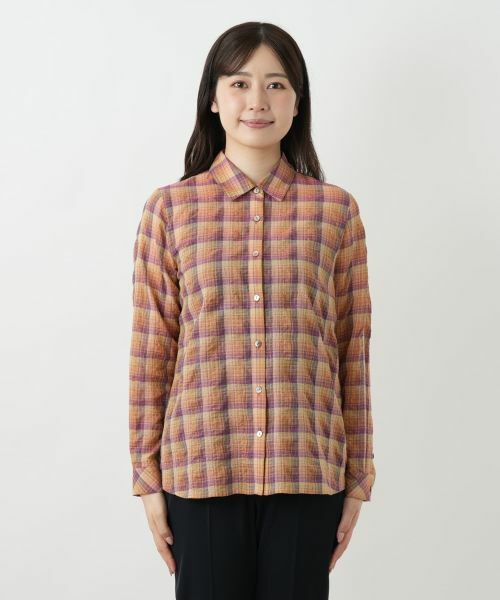 Leilian / レリアン シャツ・ブラウス | チェックブラウス【Leilian WHITE LABEL】 | 詳細4