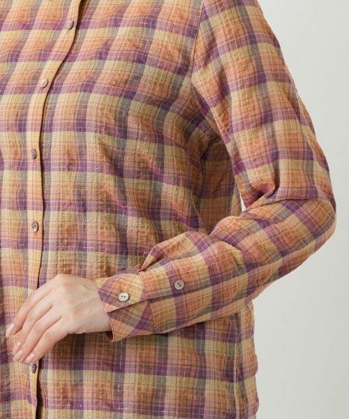 Leilian / レリアン シャツ・ブラウス | チェックブラウス【Leilian WHITE LABEL】 | 詳細9