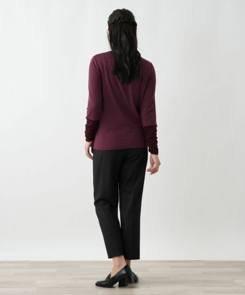 Leilian / レリアン その他パンツ | センタープレステーパードパンツ | 詳細9