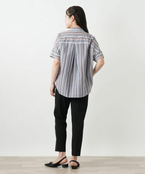 Leilian / レリアン シャツ・ブラウス | マルチストライプブラウス | 詳細3