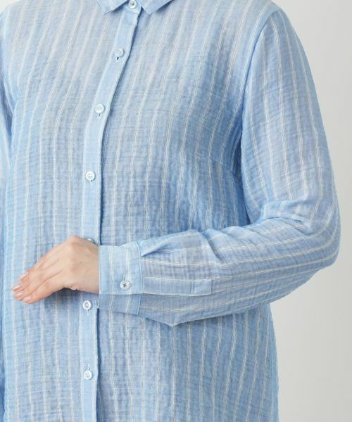 Leilian / レリアン シャツ・ブラウス | ストライプブラウス | 詳細10
