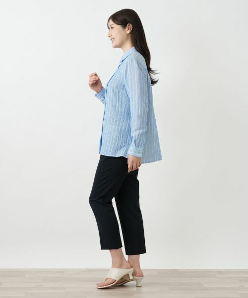 Leilian / レリアン シャツ・ブラウス | ストライプブラウス | 詳細2