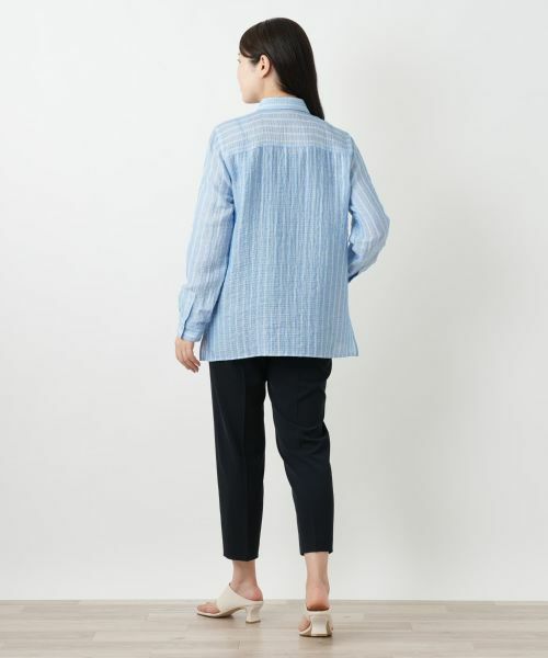 Leilian / レリアン シャツ・ブラウス | ストライプブラウス | 詳細3