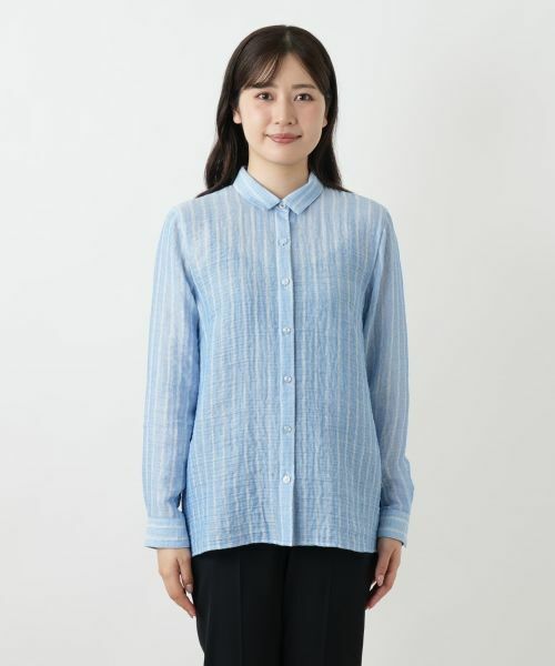 Leilian / レリアン シャツ・ブラウス | ストライプブラウス | 詳細4