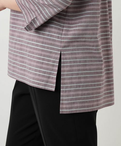 Leilian / レリアン シャツ・ブラウス | マルチボーダーブラウス【Leilian WHITE LABEL】 | 詳細11