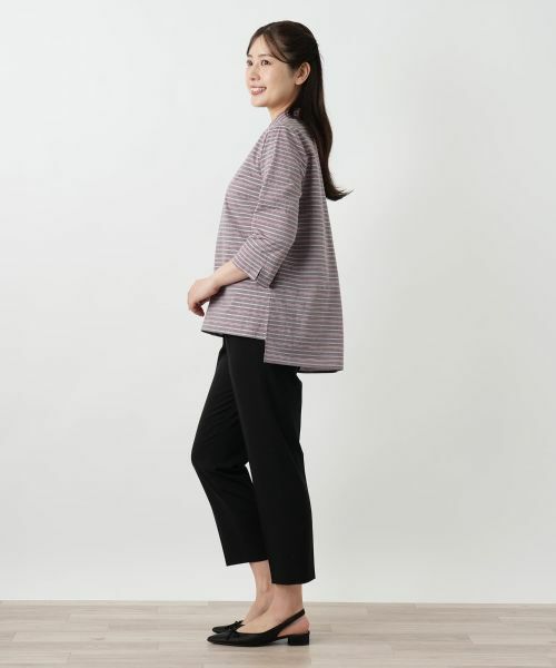 Leilian / レリアン シャツ・ブラウス | マルチボーダーブラウス【Leilian WHITE LABEL】 | 詳細2