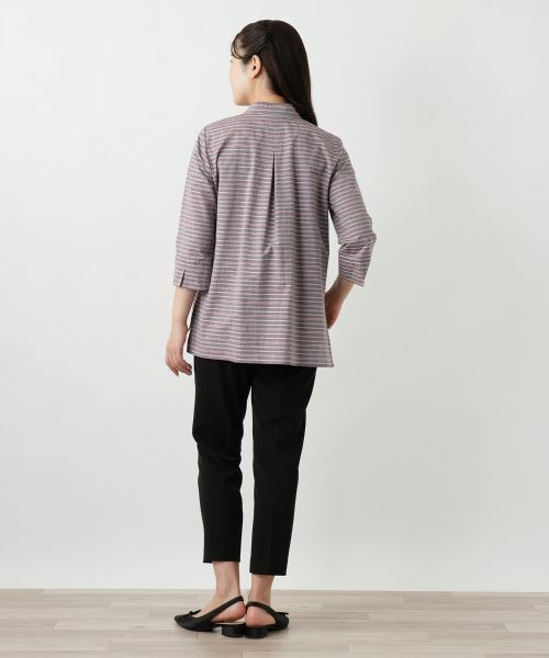 Leilian / レリアン シャツ・ブラウス | マルチボーダーブラウス【Leilian WHITE LABEL】 | 詳細3