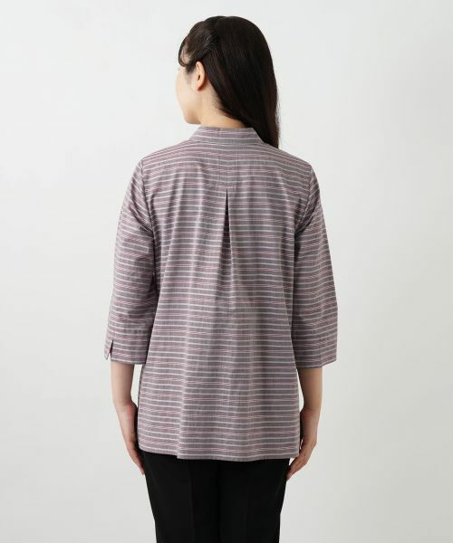 Leilian / レリアン シャツ・ブラウス | マルチボーダーブラウス【Leilian WHITE LABEL】 | 詳細6