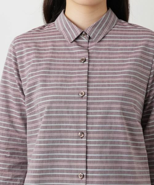 Leilian / レリアン シャツ・ブラウス | マルチボーダーブラウス【Leilian WHITE LABEL】 | 詳細7