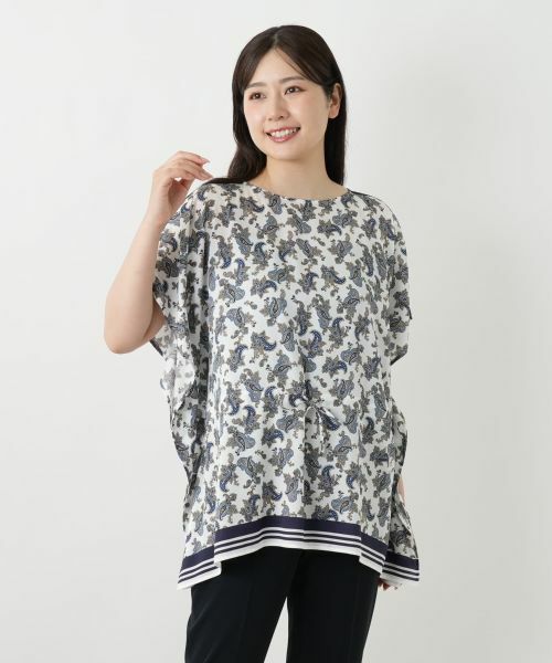 Leilian / レリアン シャツ・ブラウス | ペイズリー柄フレアブラウス | 詳細4