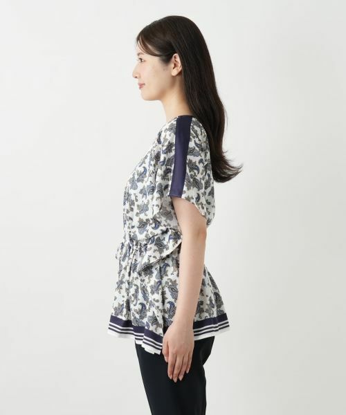 Leilian / レリアン シャツ・ブラウス | ペイズリー柄フレアブラウス | 詳細6