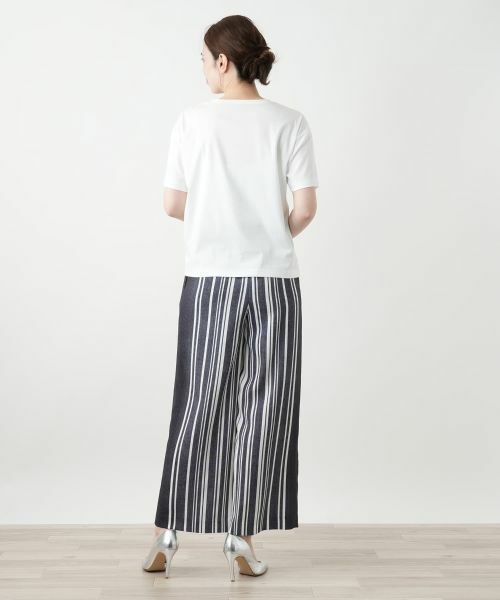 Leilian / レリアン その他パンツ | ストライプワイドパンツ | 詳細6