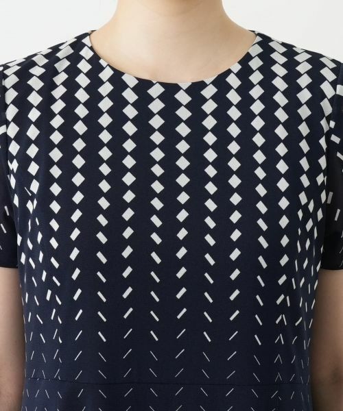 Leilian / レリアン ドレス | 幾何学柄フレアワンピース | 詳細10