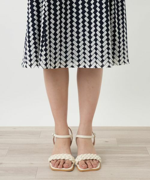 Leilian / レリアン ドレス | 幾何学柄フレアワンピース | 詳細14