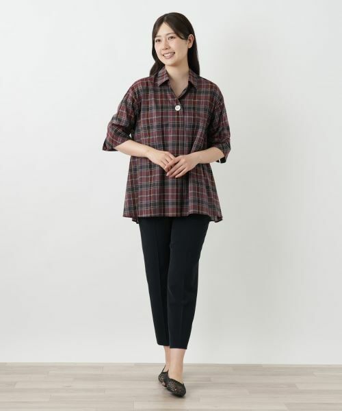 Leilian / レリアン シャツ・ブラウス | チェックブラウス【Leilian WHITE LABEL】 | 詳細1