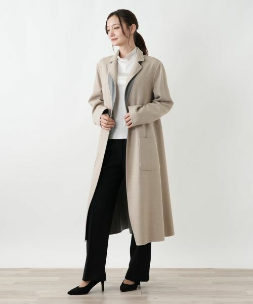 Leilian / レリアン その他アウター | リバーシブルロングコート【LORO PIANA】 | 詳細9
