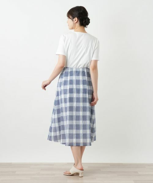 Leilian / レリアン ミニ・ひざ丈スカート | ブロックチェックスカート | 詳細3