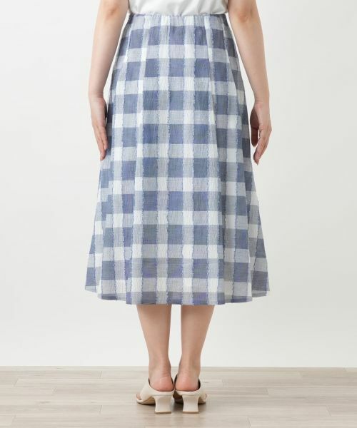 Leilian / レリアン ミニ・ひざ丈スカート | ブロックチェックスカート | 詳細6