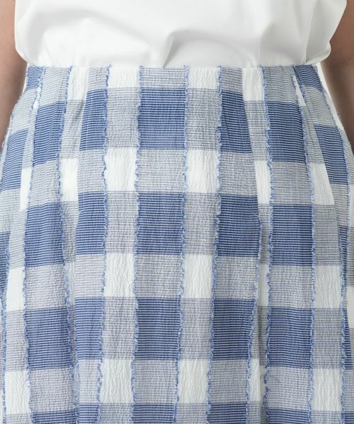 Leilian / レリアン ミニ・ひざ丈スカート | ブロックチェックスカート | 詳細7