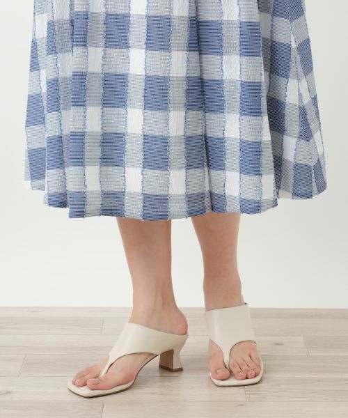 Leilian / レリアン ミニ・ひざ丈スカート | ブロックチェックスカート | 詳細9