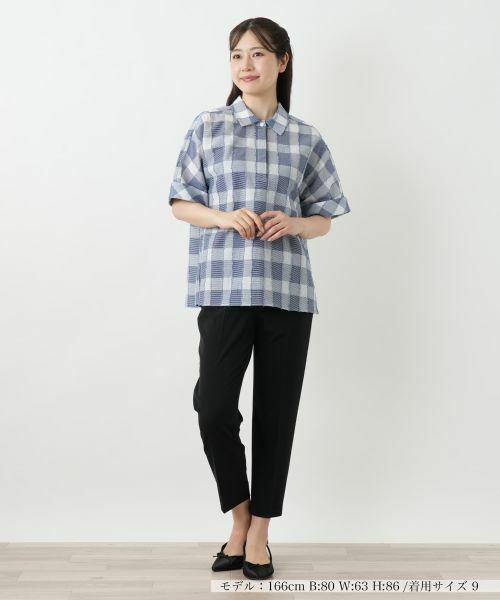 Leilian / レリアン シャツ・ブラウス | ブロックチェックブラウス | 詳細1