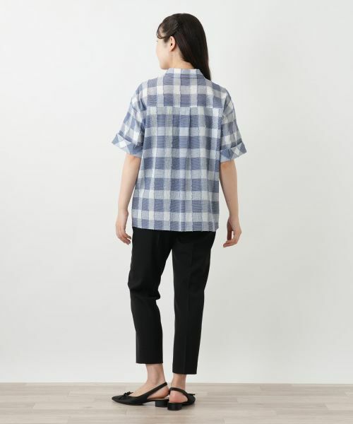 Leilian / レリアン シャツ・ブラウス | ブロックチェックブラウス | 詳細3