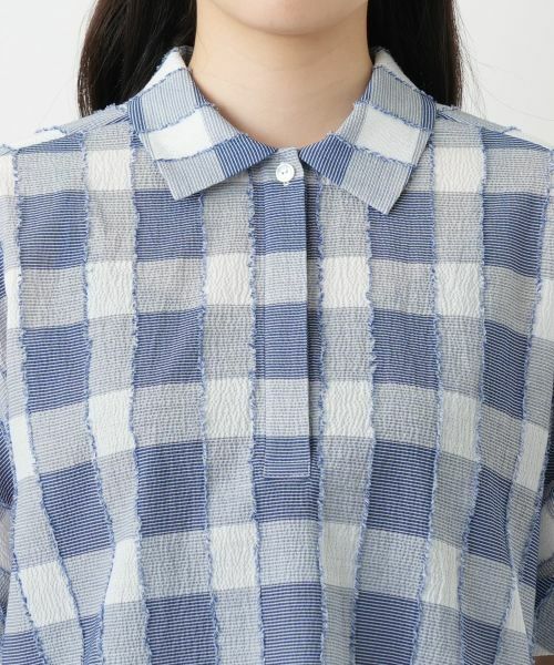 Leilian / レリアン シャツ・ブラウス | ブロックチェックブラウス | 詳細7