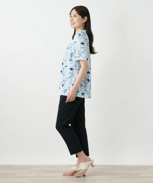 Leilian / レリアン ポロシャツ | プリントプルオーバー | 詳細2