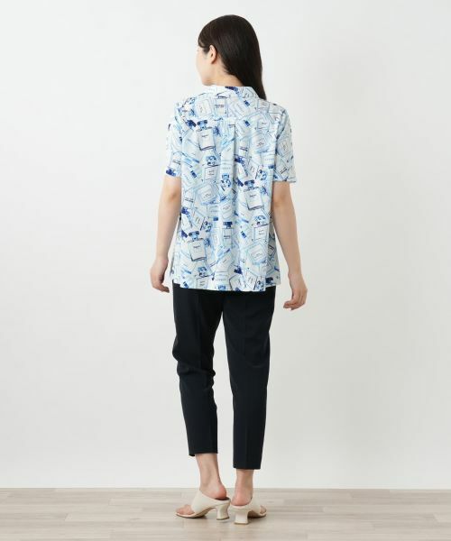 Leilian / レリアン ポロシャツ | プリントプルオーバー | 詳細3