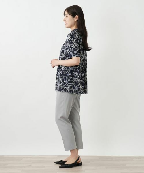 Leilian / レリアン ポロシャツ | プリントプルオーバー | 詳細5