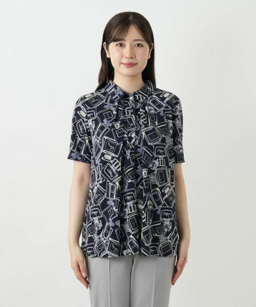 Leilian / レリアン ポロシャツ | プリントプルオーバー | 詳細7