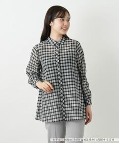 #anc レリアン Leilian シャツ ブラウス 9 グレー 総レース 花柄 バックジップ スタンドカラー パールボタン レディース [876457] Leilian / レリアン （レディース） シャツ・ブラウス