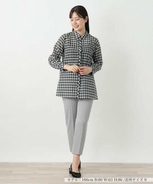 Leilian / レリアン シャツ・ブラウス | チェックブラウス【Leilian WHITE LABEL】 | 詳細1