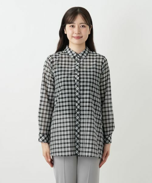 Leilian / レリアン シャツ・ブラウス | チェックブラウス【Leilian WHITE LABEL】 | 詳細4
