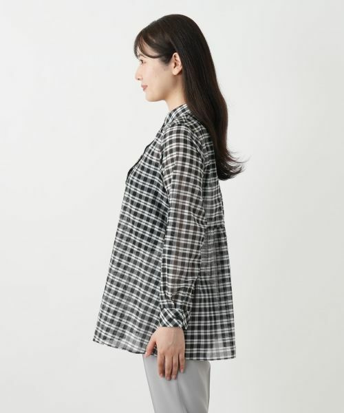 Leilian / レリアン シャツ・ブラウス | チェックブラウス【Leilian WHITE LABEL】 | 詳細5