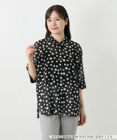 Leilian / レリアン シャツ・ブラウス | ドットブラウス【Leilian WHITE LABEL】