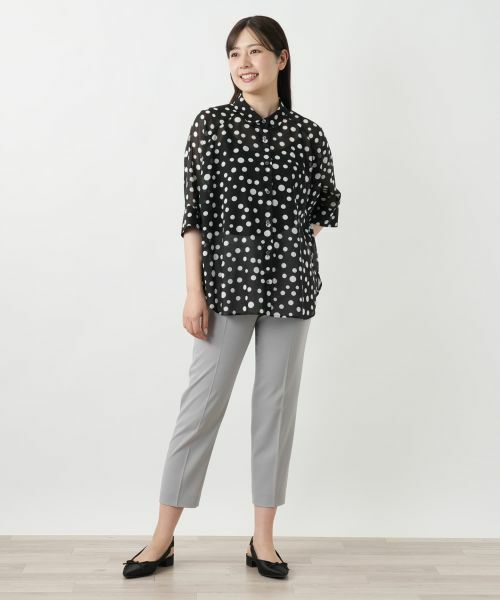 Leilian / レリアン シャツ・ブラウス | ドットブラウス【Leilian WHITE LABEL】 | 詳細1