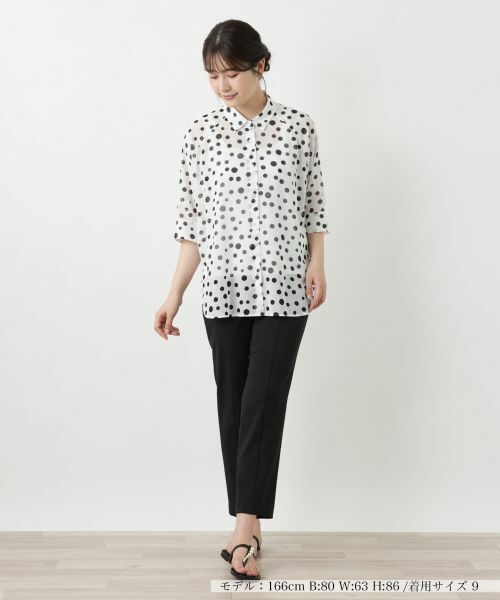 Leilian / レリアン シャツ・ブラウス | ドットブラウス【Leilian WHITE LABEL】 | 詳細4