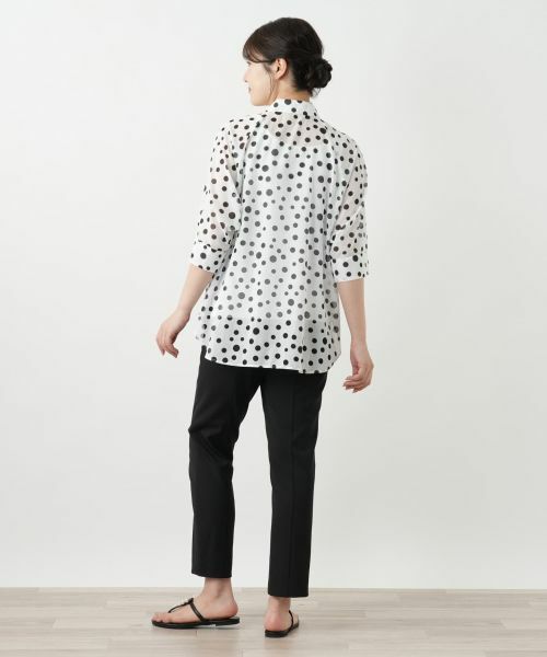 Leilian / レリアン シャツ・ブラウス | ドットブラウス【Leilian WHITE LABEL】 | 詳細6