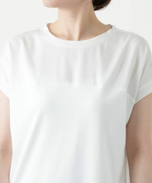 Leilian / レリアン カットソー | 異素材切替カットソー | 詳細13